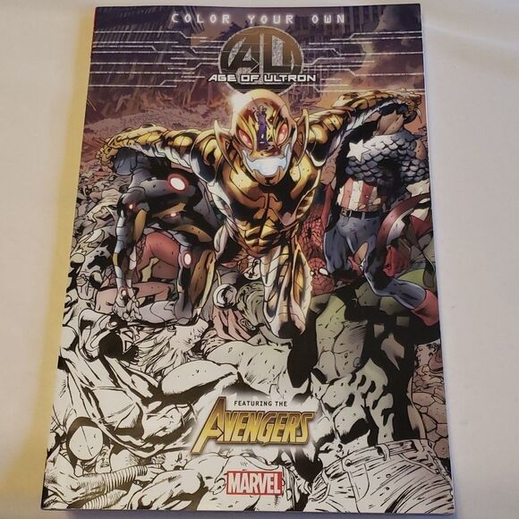 Age of Ultron color your own comic featuring Marvel Avengers book - Picture 5 of 10